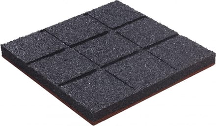 Rubber tegel rood 45mm 50x50cm