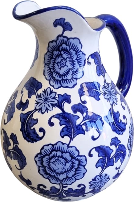 Klassiek Delftsblauwe schenkkan - hoogte 26cm