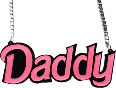 Banoch | Daddy halsband - hanger met zilverkleurige ketting