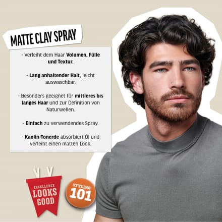 American Crew Hairstyling Matte Clay Spray Haarspray Heren 150 ml