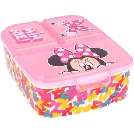 Minnie Mouse broodtrommel - roze - 3 vaks lunchbox - Disney
