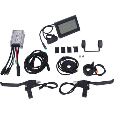 15A Elektrische Fiets Motor Controller Waterdicht LCD3 Paneel Meter Elektrische Fiets Controller black