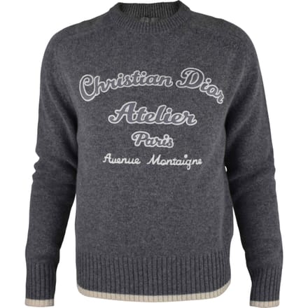 Dior CD Atelier gebreide trui Grijs