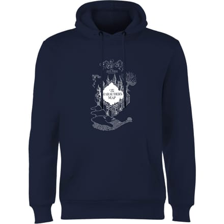 Harry Potter The Marauder's Map Hoodie - Navy - XXL