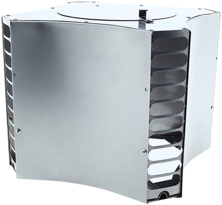 RVS schoorsteenkap hoog Quattro