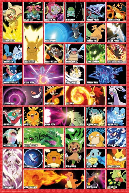 ABYstyle - POKEMON Poster Moves (91.5x61cm) - Poster
