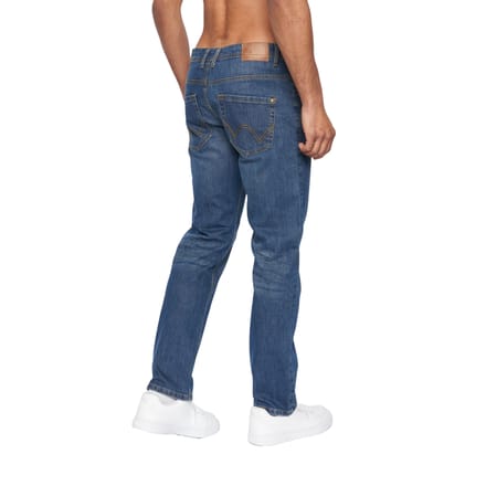 Duck and Cover Heren Hydras Straight Leg Jeans (Tussentijdse wasbeurt)
