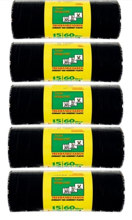 KOMO trekband zakken 10 rollen van 15 stuks