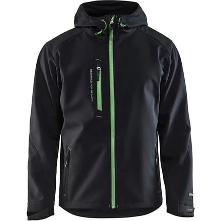 Blåkläder 4949 Softshell Jack – Zwart/Groen - M