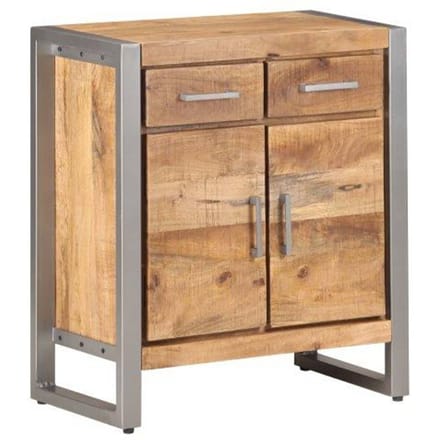 vidaXL - Dressoir - 60x35x72 - cm - ruw - mangohout