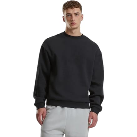 Urban Classics Fluffy Crewneck Heren Sweatshirts - zwart - S