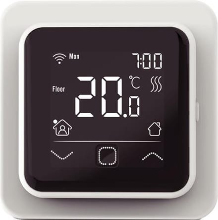 e-Heat C16 WiFi Klokthermostaat, RAL 9010 (Polar wit)