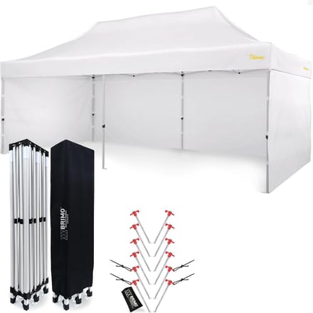 Waterdichte partytent 3x6 m met opvouwbaar ontwerp en sterke stabiliteit