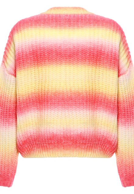 Mymo Jumper Dames ROZE GEEL VEELKLEURIG