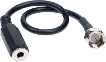 Antenne Adapter F-stekker - 3.5 mm Jackplug