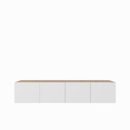 TV-kast Leo 200 (2x100) cm (artisan + wit)