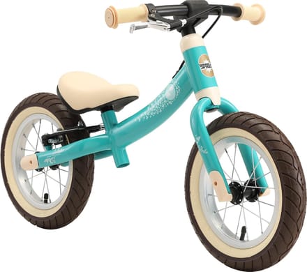 Bikestar meegroei loopfiets Sport 12 inch, turquoise vogel