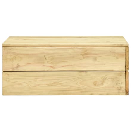 vidaXL - Tuintafel - 75x75x31 - cm - geïmpregneerd - grenenhout