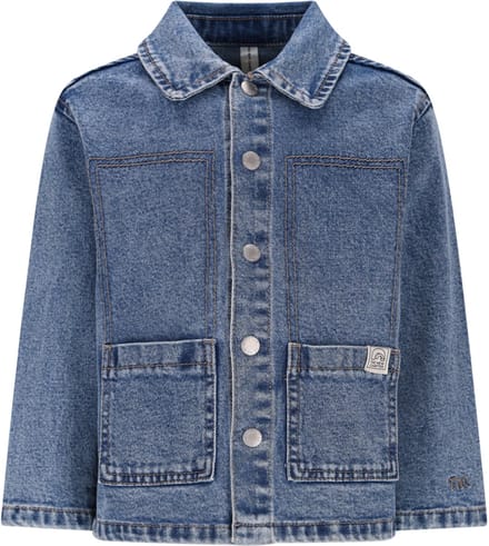 The New Chapter - Noï denim jacket pink - Blauw - Maat 110