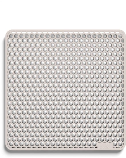 Bodo® Gootsteenmat - Vierkant - Beige - 37 x 37 cm - Voor 40 x 40 cm Wasbak