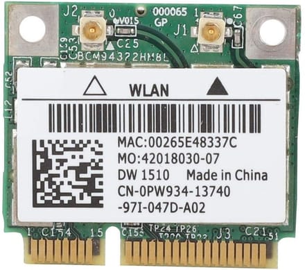 WiFi dual band 300 Mbit/s mini PCI-E draadloze netwerkkaart 802.11ABGN - voor E4200 E5500 - Windows 2000 XP VISTA 7 - 32-bits 64-bits .