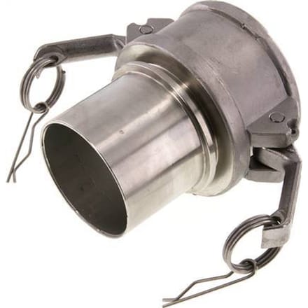 Camlock DN 75 (3'') Koppeling RVS met slangpilaar (75 mm) Type C EN 14420-7 (DIN 2828)