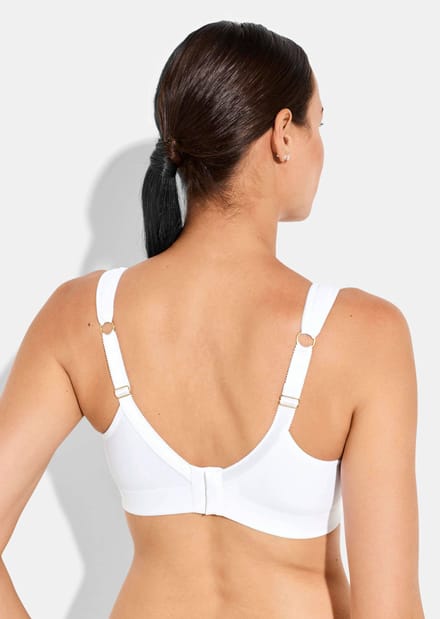 Beha zonder beugels met comfortabele schouderbandjes - wit - Gr. 85 C van Goldner Fashion