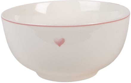 Clayre & Eef Soepkom 500 ml Wit Porselein