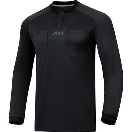 Jako Scheidsrechtersshirt Lange Mouw Heren - Zwart | Maat: 3XL