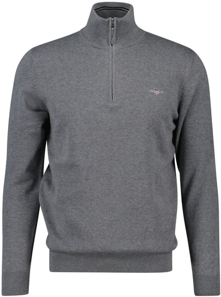 GANT Gebreide trui CLASSIC COTTON HALF ZIP