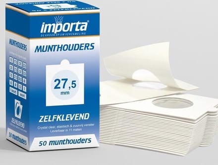 Importa Munthouders zelfklevend 27,5mm - 50 stuks (o.a. voor 2 euro)