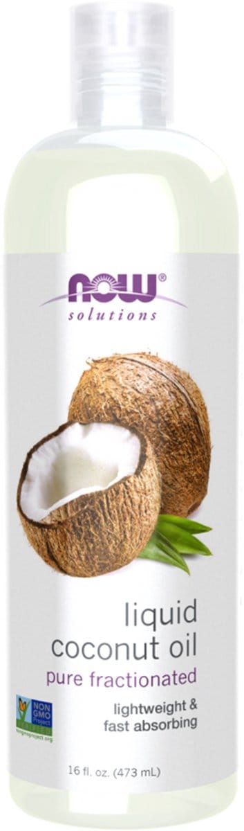 NOW Foods, Solutions, Liquid Coconut Oil, Pure Fraction, 16 fl oz (473 ml)