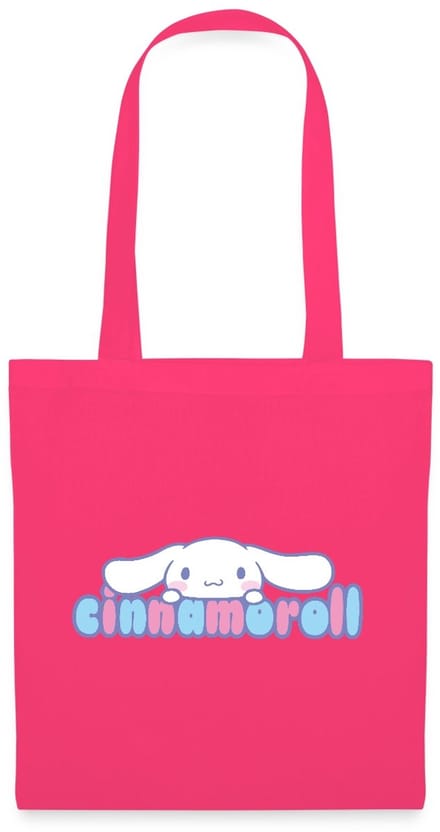 Cinnamoroll Gluurt Over De Letters Tas Van Stof Schoudertas