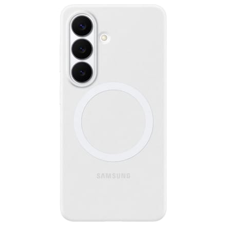 Silicone Magnet Backcover voor de Samsung Galaxy S26 - White