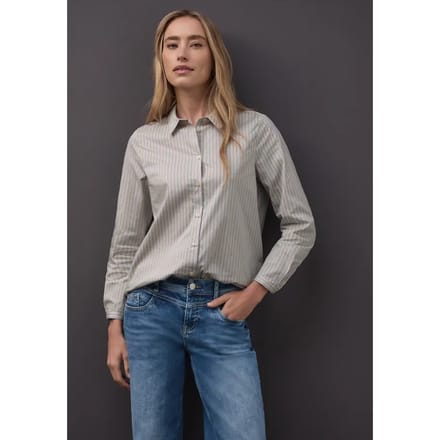 Gestreepte zakelijke blouse