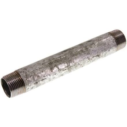 R 1'' Verzinkt Stalen Dubbele Pijpnippel 50 Bar DIN 2982 - 200mm [2 Stuks]