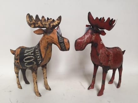Beeldje Eland - Gerecycled Blik - 35x40cm