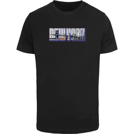 Mister Tee - NY Skyline Heren Tshirt - 4XL - Zwart