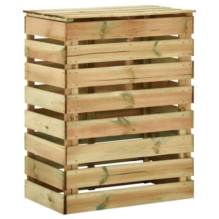 vidaXL - Tuincompostbak - gelat - 80x50x100 - cm - geïmpregneerd - grenenhout