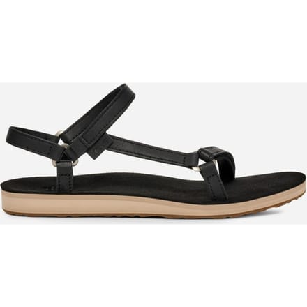 Teva Original Universal Slim  van leer Sandalen in Black/Tan voor Dames, Maat 36