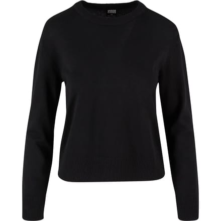 Urban Classics - Knitted Roundneck Sweater/trui - XS - Zwart