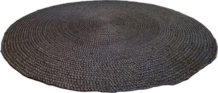 Rocaflor-Vloerkleed-jute-zwart-rond-ø150cm