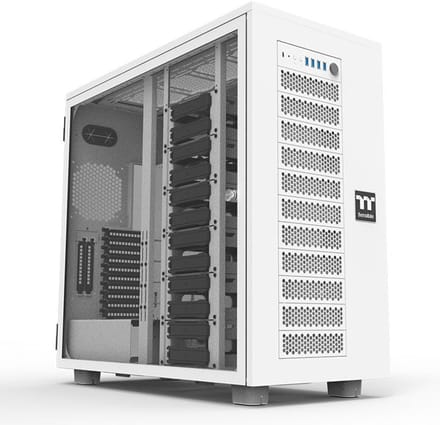 Thermaltake AX700 TG Super Tower - PC Case - Behuizing - Gehard Glas - Stoffilters - Wit