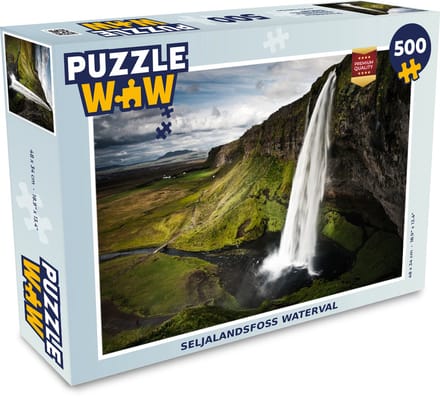 Puzzel Waterval - Scandinavië - Bergen - Legpuzzel - Puzzel 500 stukjes