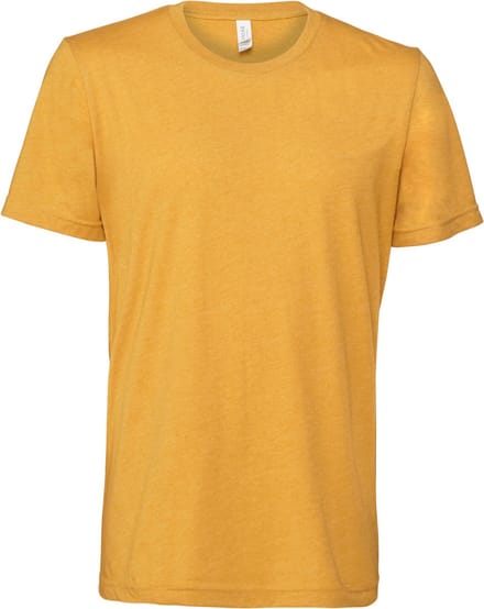 Bella+Canvas Unisex Heather CVC Short Sleeve Tee CV3001CVC - Heather Mustard - S