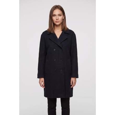 ARKET Avdala Wool Double Breasted Coat Blue Taglia: 48 Short | Cappotti doppiopetto Outlet | Donna | Blu