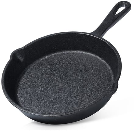 Vilde Cast Line - Gietijzeren Koekenpan - 15 cm - Zwart - Hittebestendig