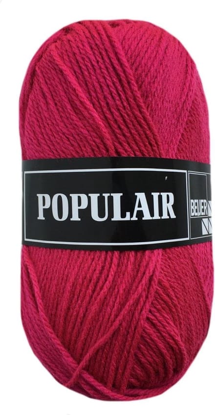 Beijer BV Populair acryl garen - fuchsia roze (64) - 20 bollen