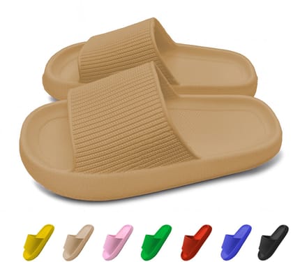 Zomer Badslipper 37-38 Taupe (1 paar)