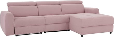 Capena-Slaapbank - Chaise Longue Rechts - Elektrisch - Roze